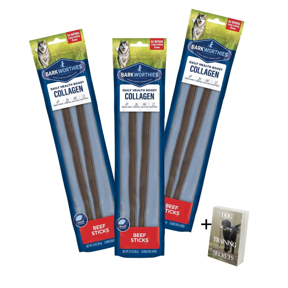Generic Collagen Bullysticks pour chiens – pack 3 x 12 pouces, collation durable.