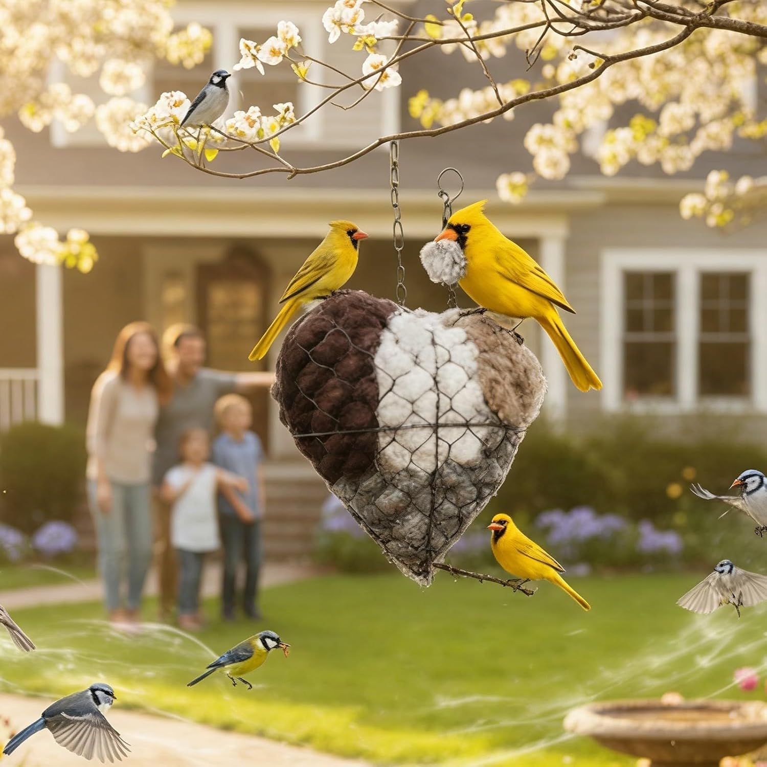 Generic Espace-Habitat Oiseaux Alpaga : abri décoratif et durable pour votre jardin.