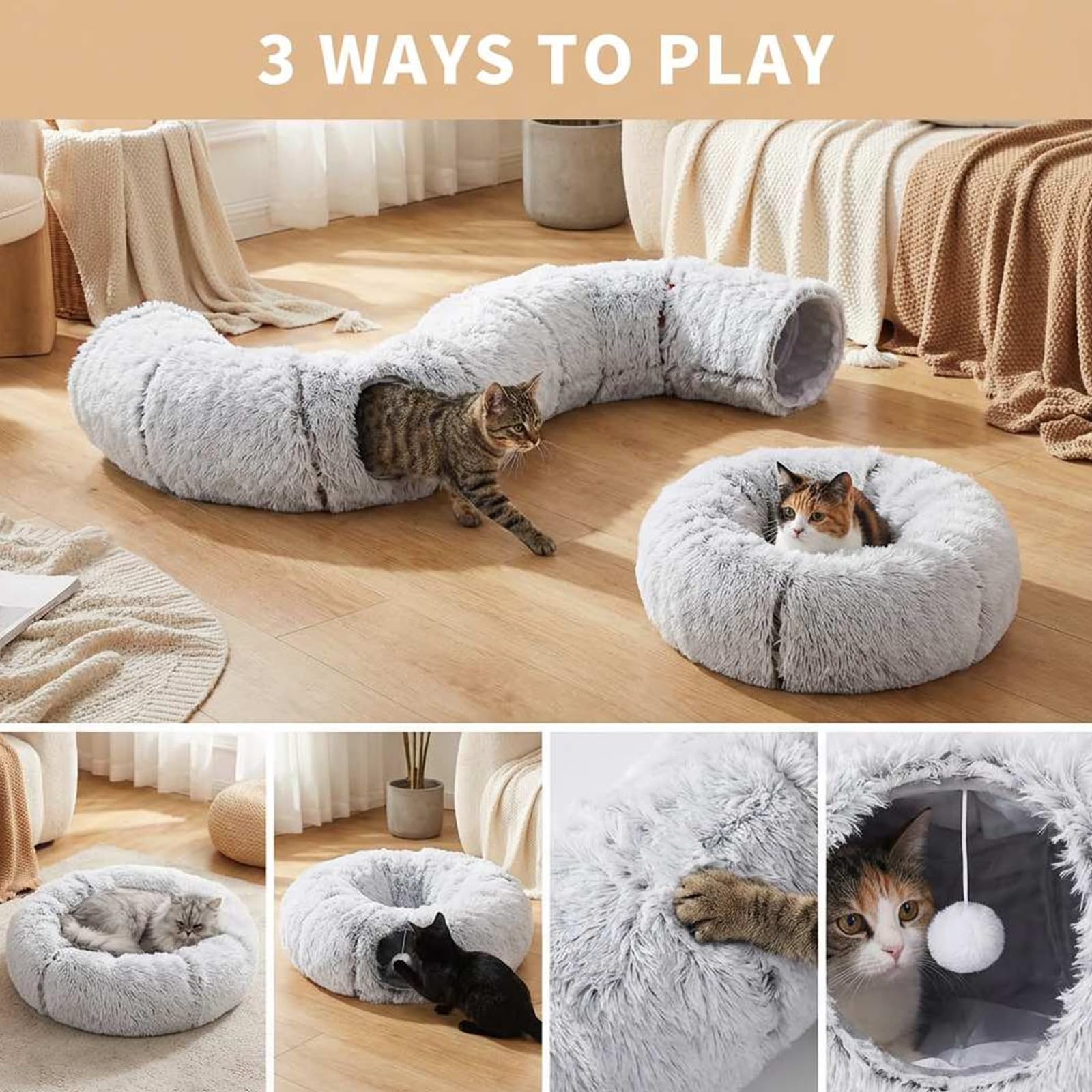 Generic-jeu-interieur-3-en-1 convient aux chatons et chats adultes.