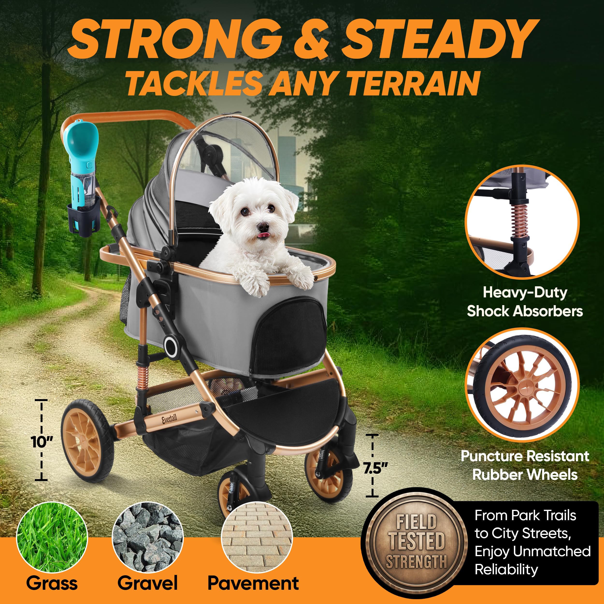 Trousse-voyage-4-en-1 Evertail Generic – kit tout-en-un pour sorties pratiques.