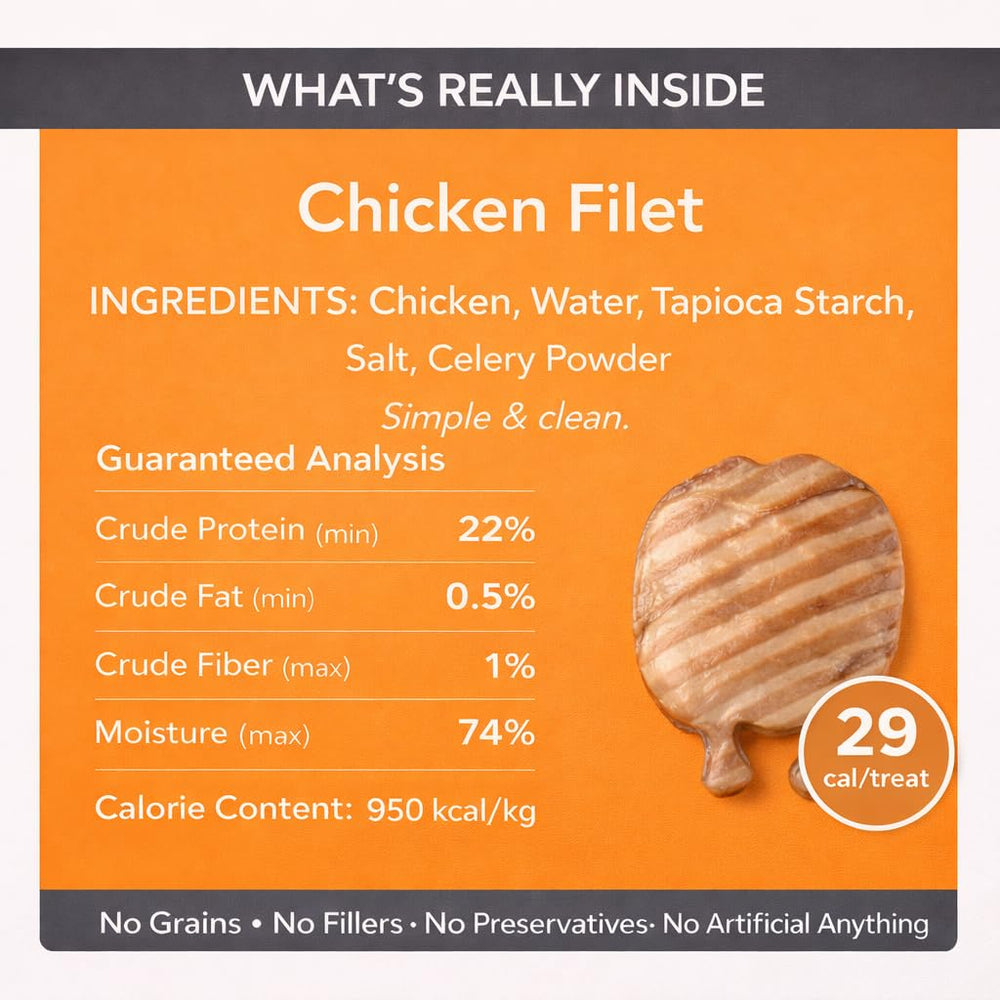 Filet de poulet Generic pour chat, texture tendre, parfait pour récompense quotidienne.