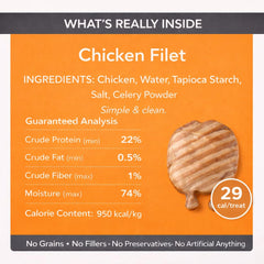 Filet de poulet Generic pour chat, texture tendre, parfait pour récompense quotidienne.