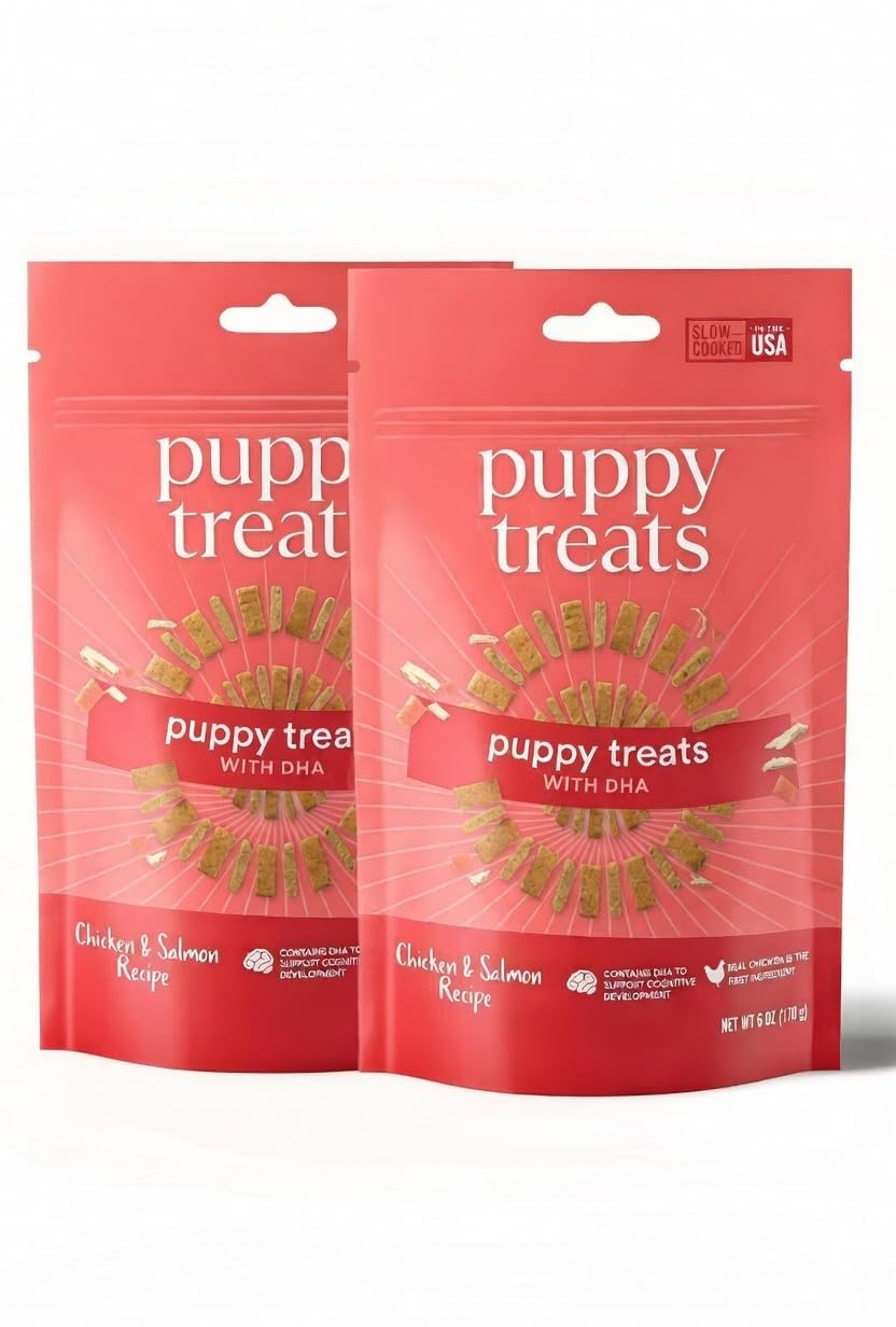 Generic friandises d'entraînement chiots DHA — emballage refermable pour sessions répétées.