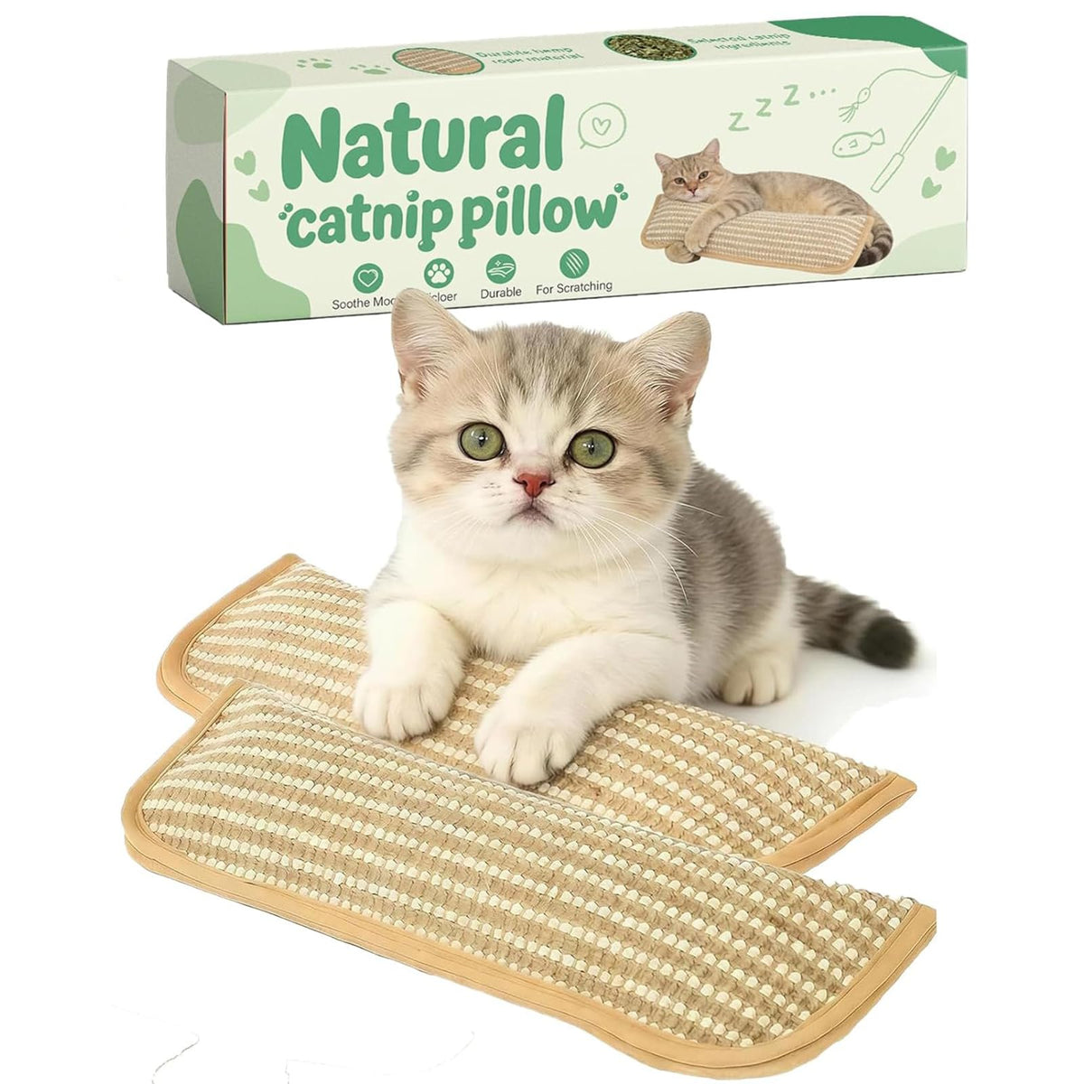 Generic jouet interactif à herbe-chat avec sisal naturel attire rapidement les chats