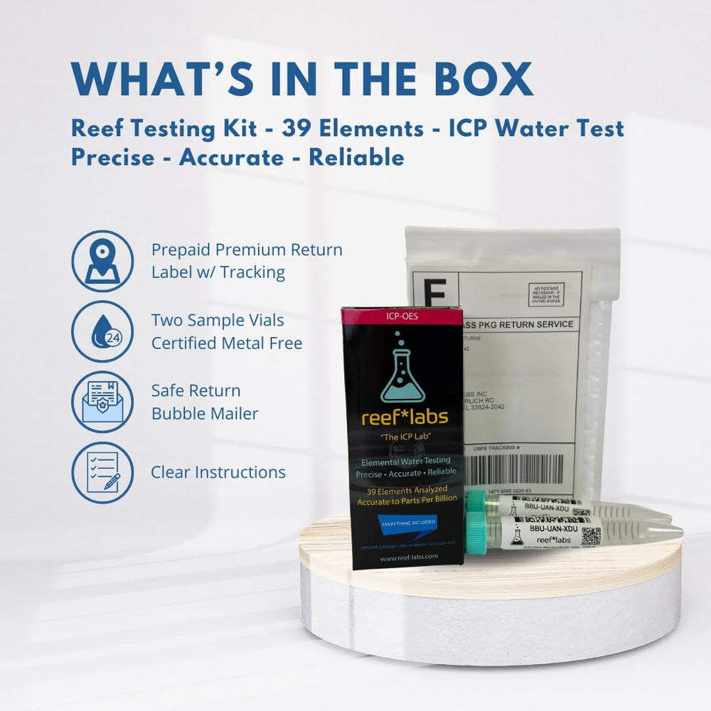 Étiquettes prépayées ICP Water Test facilitant l’envoi