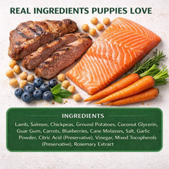 Ingrédients sans céréales Generic pour chiot, digestion douce et légère.