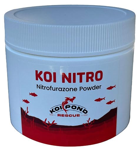 KOI Nitro flacon poudre nitrofurazone prêt au traitement des koïs.