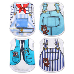 Generic lot-quatre-vetements-mesh-chien-bleu-avant – confort léger pour l'été.