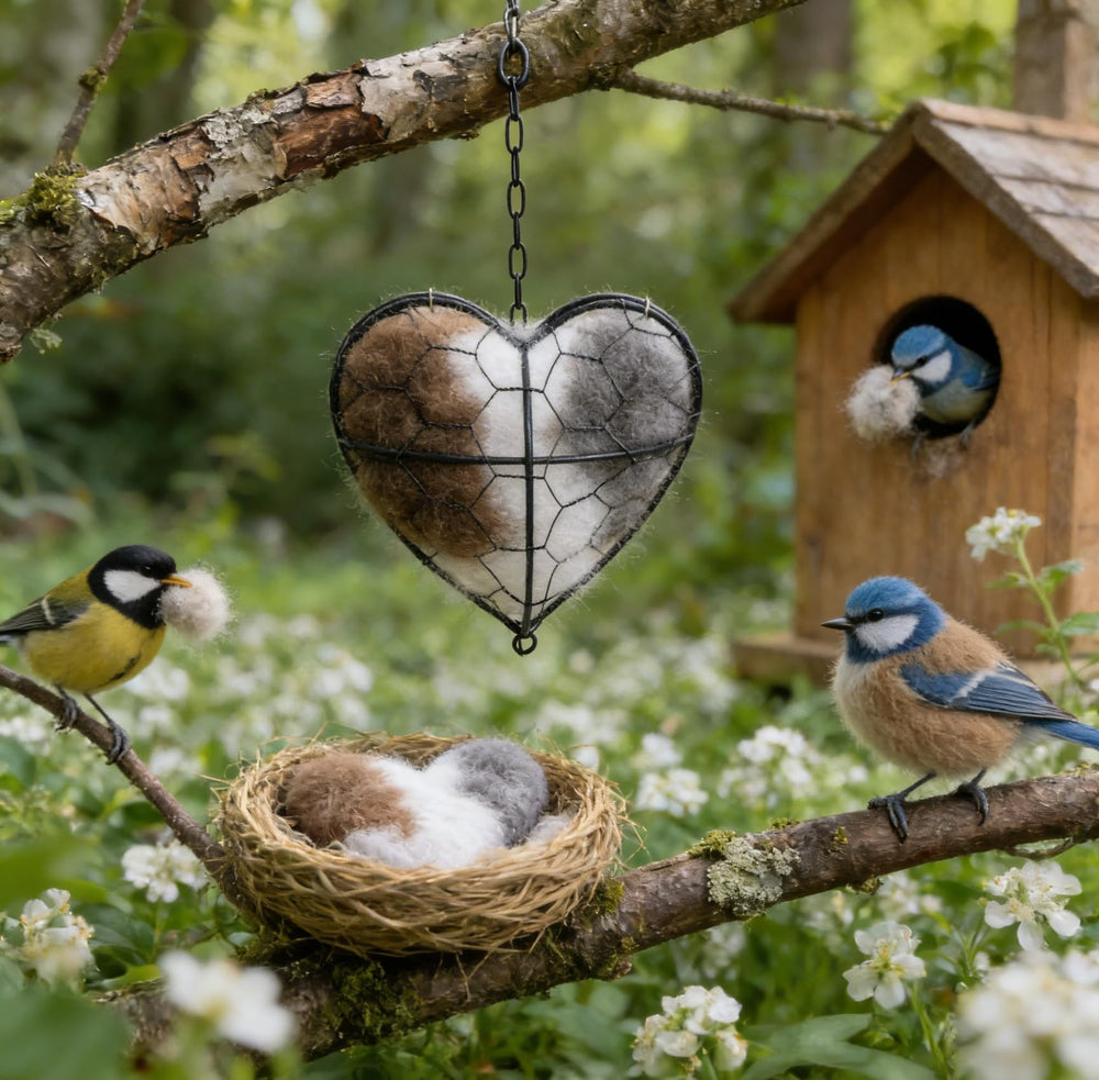 Generic matériel-nid en fer et coton naturel, durable et sûr pour oiseaux.