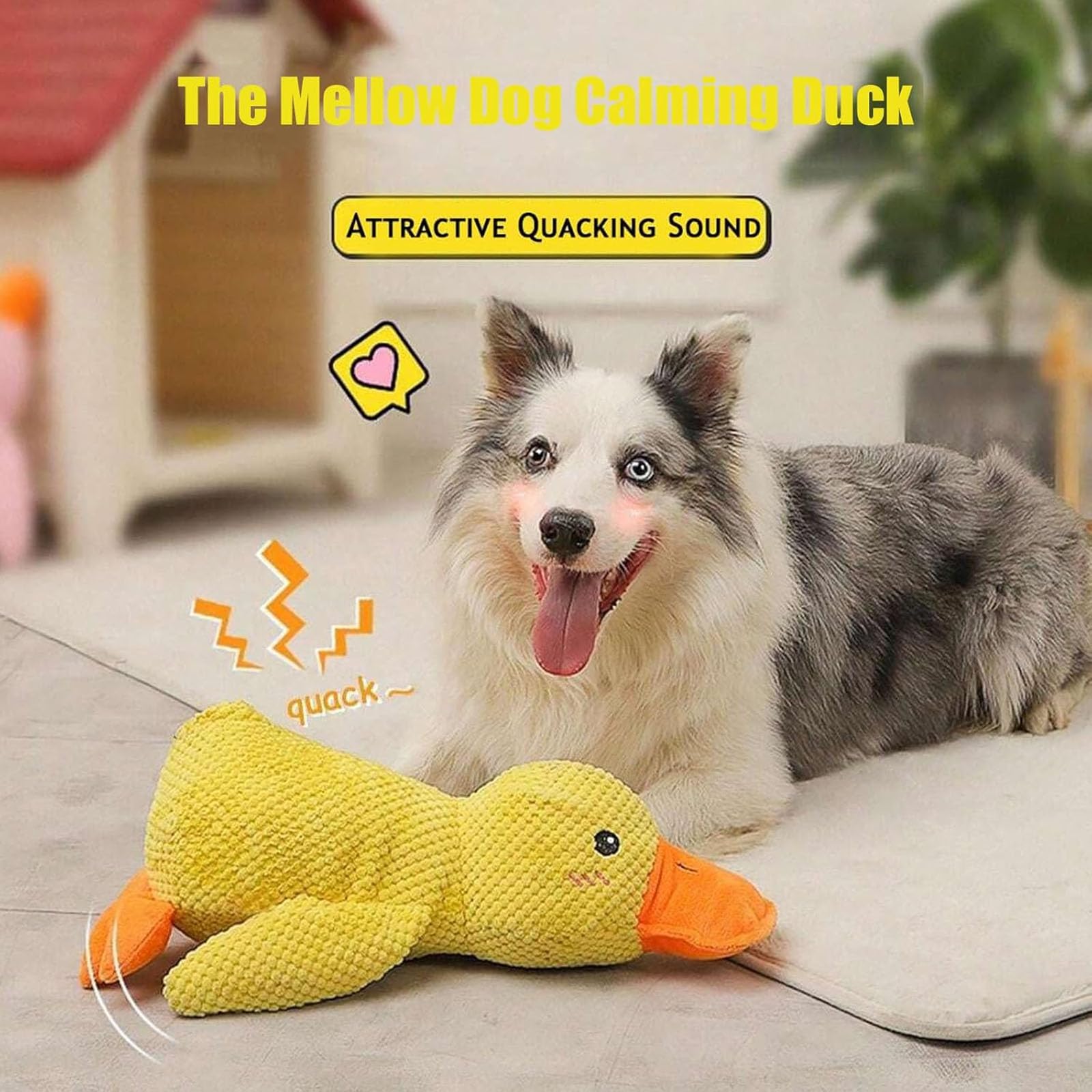 Generic Mellow Canard Jaune son caquet interactif pour le chien indoor