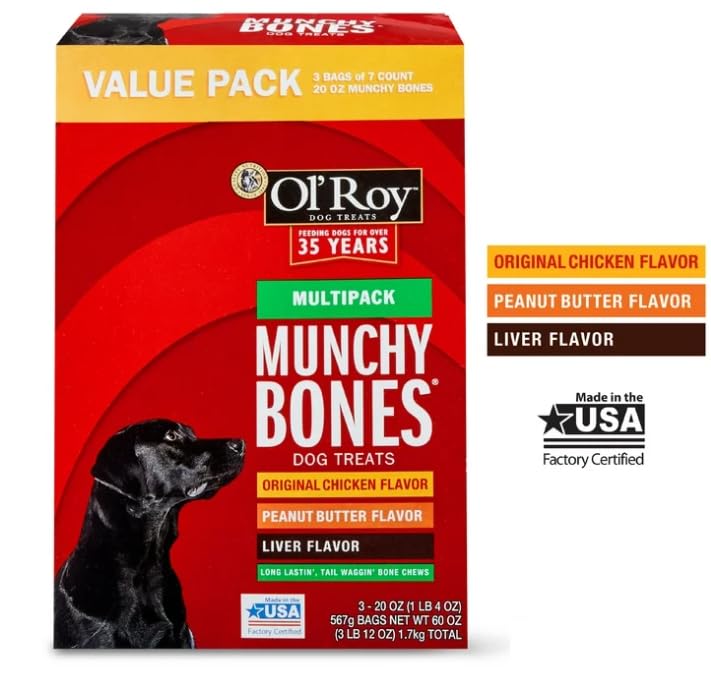 Emballage prêt à offrir O- Roy Munchy Bones