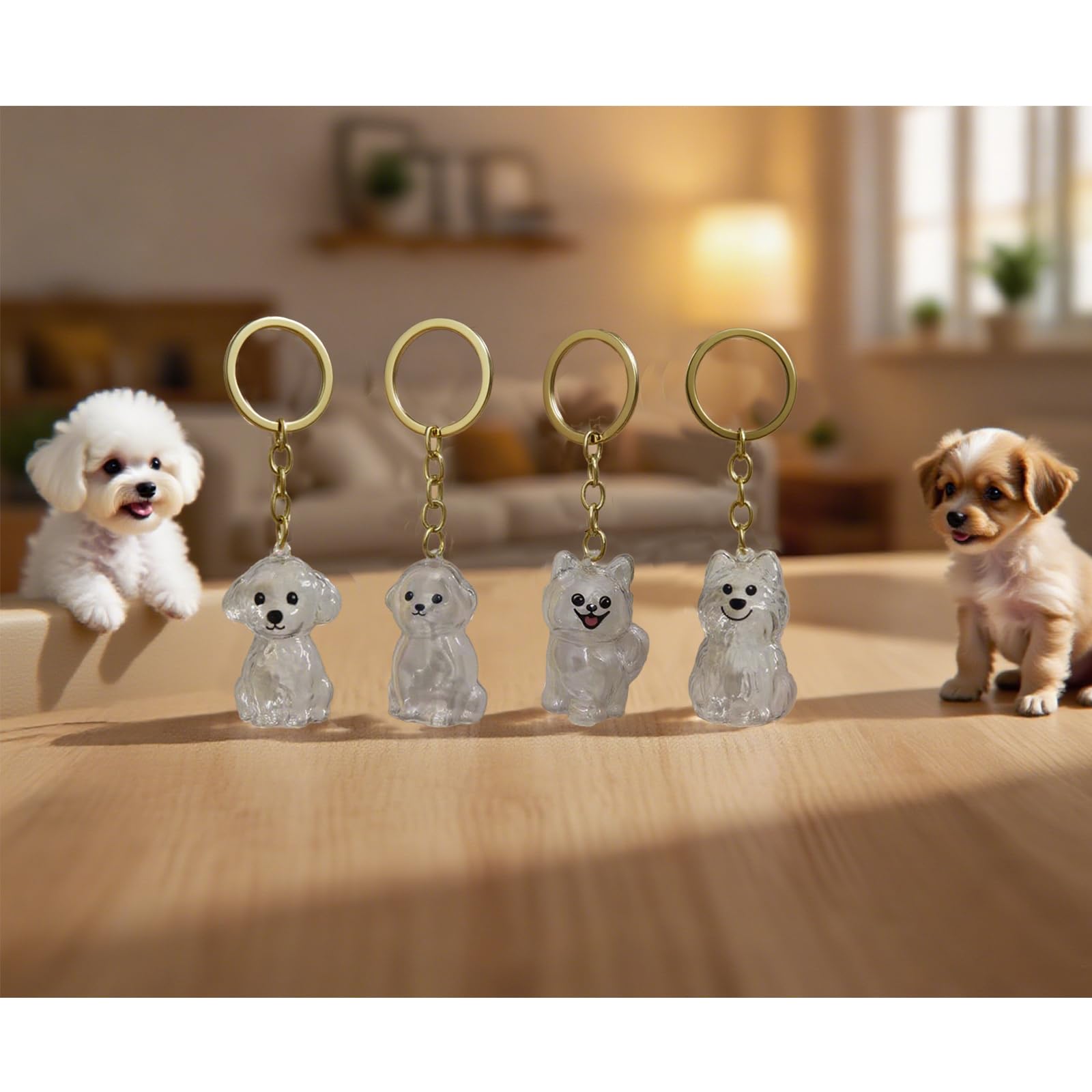 Generic porte-clés mémoire poils chien, facile à attacher au sac ou clés