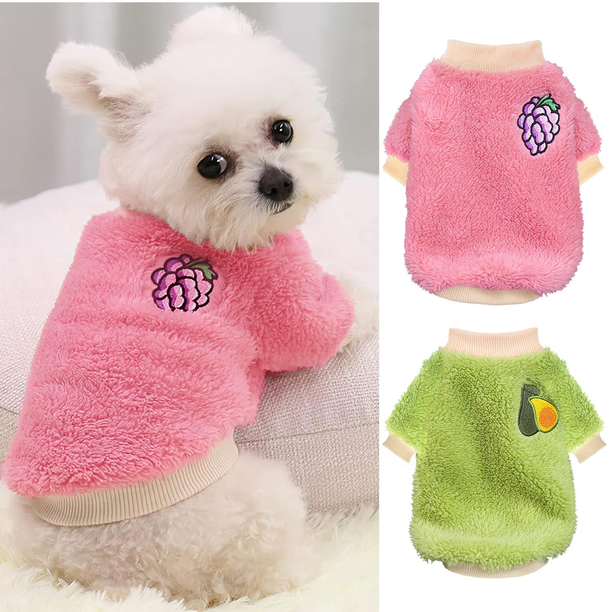 Generic XXS pull-chien femelle doux, chaleur agréable pour petites chiennes.