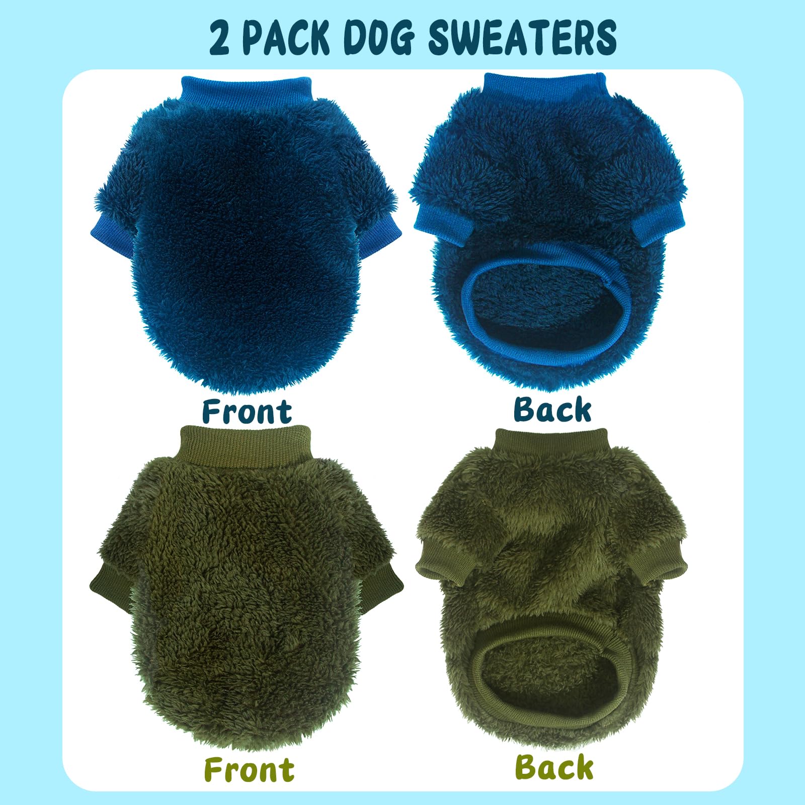 Pull polaire Generic pour petit chien vert foncé, confort et maintien sécurisés en déplacement.