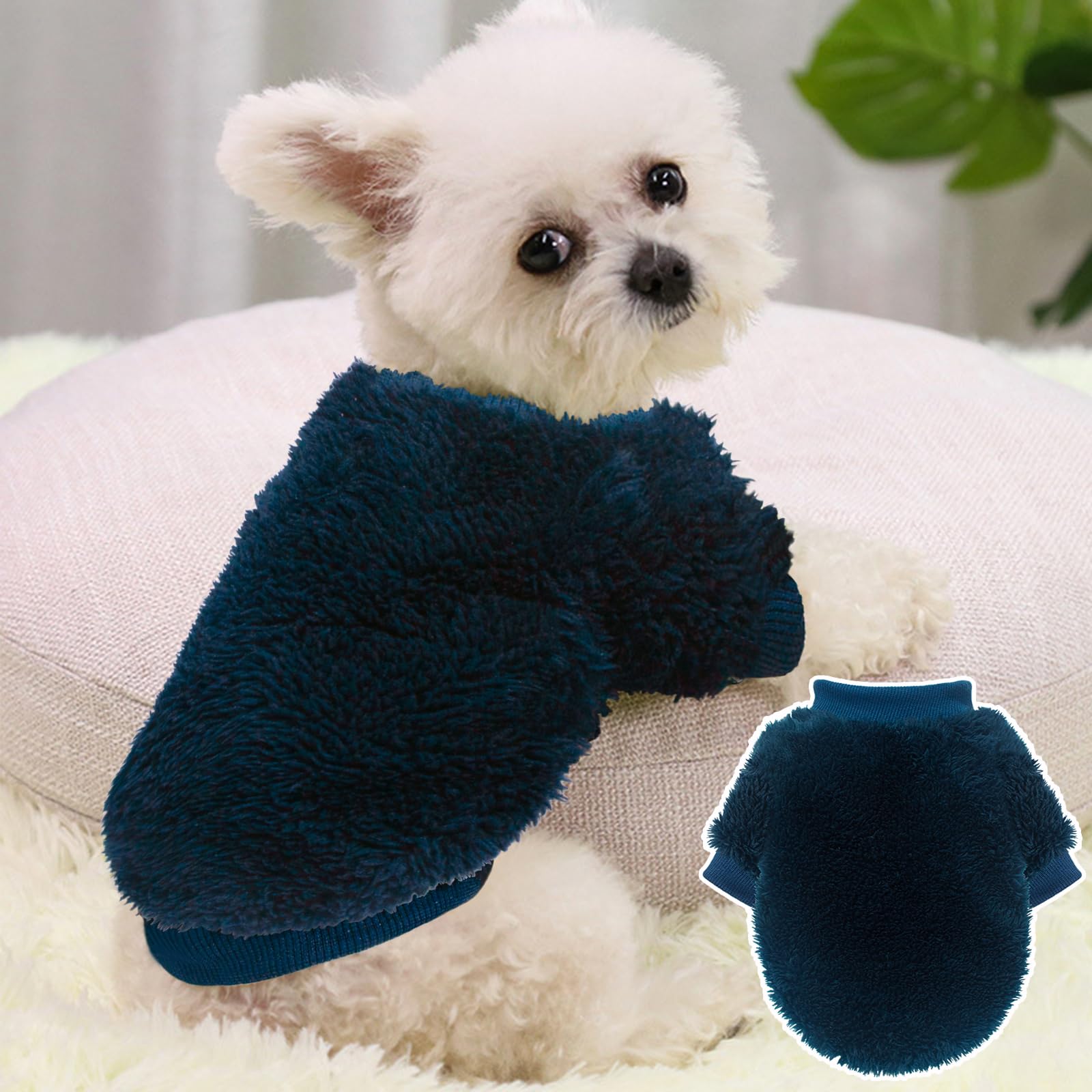 Détail tissu vert foncé du pull polaire Generic, douceur agréable au quotidien.