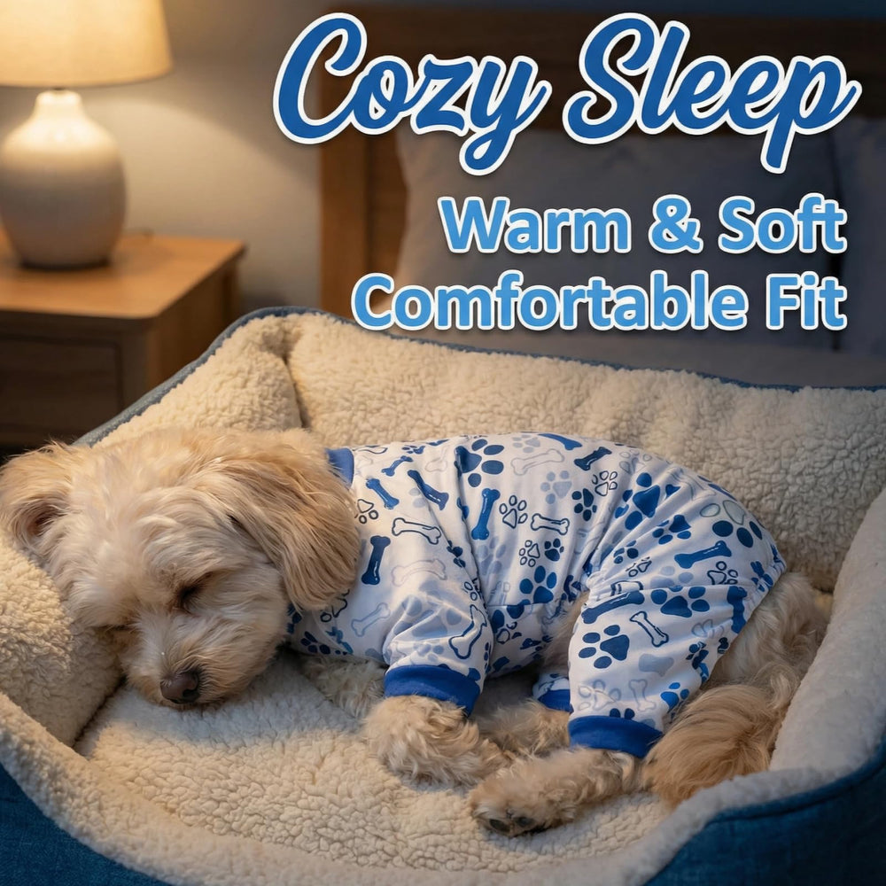 Generic pyjama-chien onesie porté à la maison, confort quotidien.