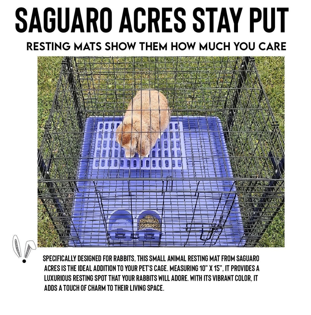Generic Saguaro Acres tapis-repos cage lapin violet: design robuste et confortable.