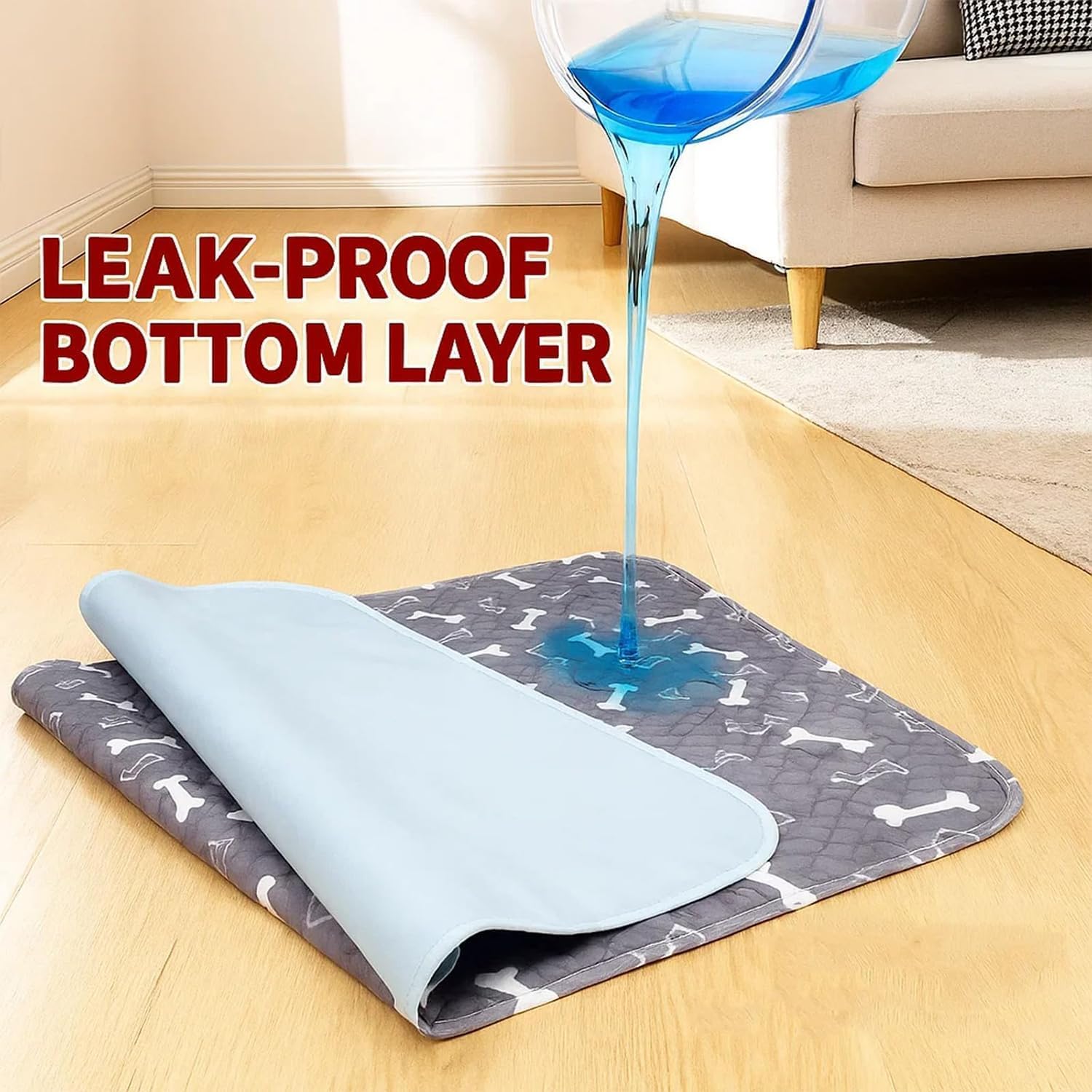 Generic Tapis etanche anti-fuite protégeant canapé et sols au quotidien.
