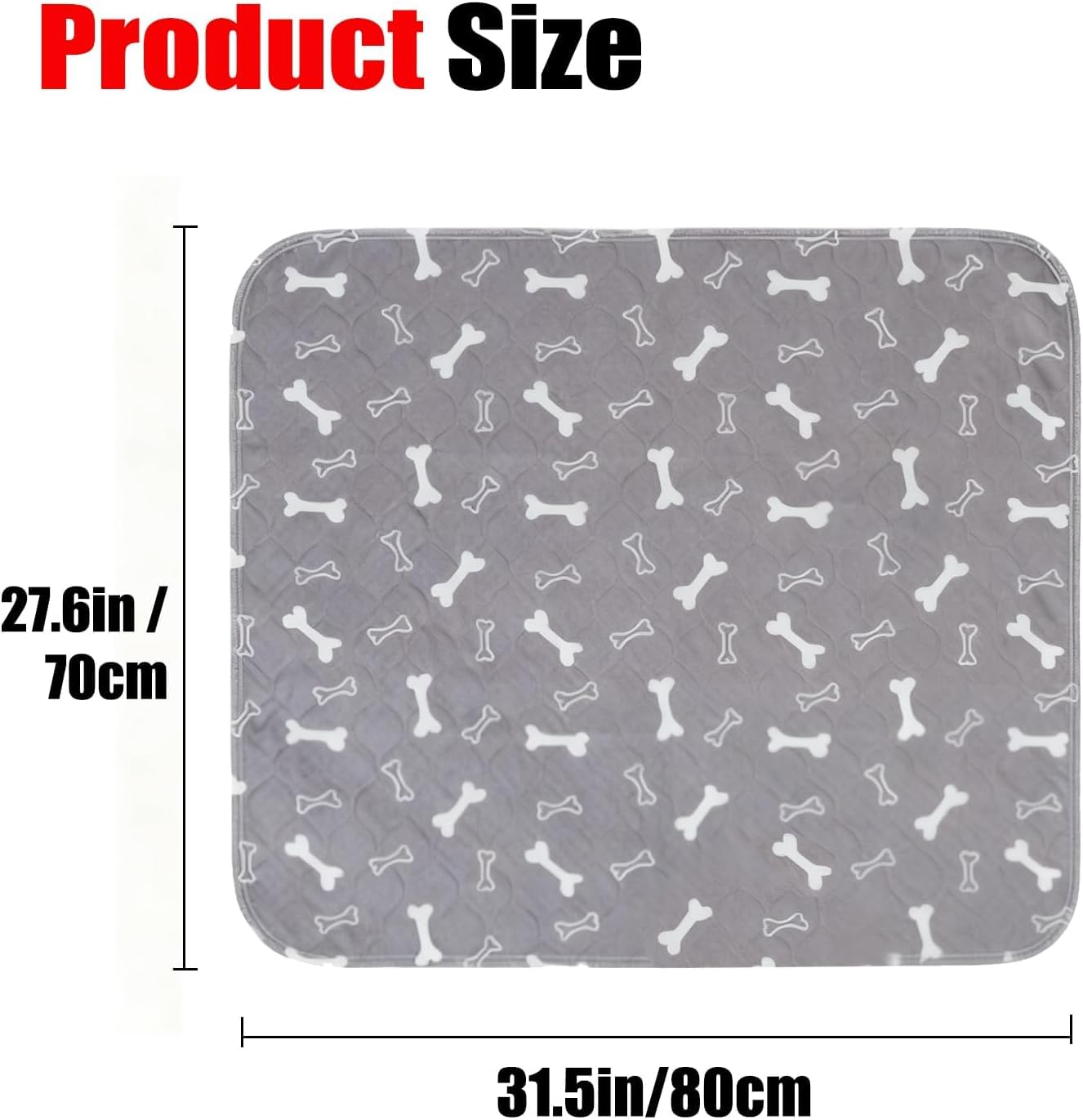 Generic Tapis taille moyenne 27-6x31-5: dimensions adaptées à la plupart des chiens.