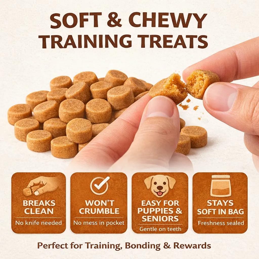 Texture douce des friandises Generic idéale pour l'entraînement.