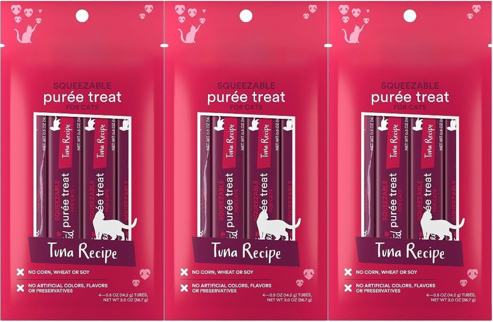 Generic tubes purée-thon ouverte – texture crèmeuse prête à être appréciée par votre chat.