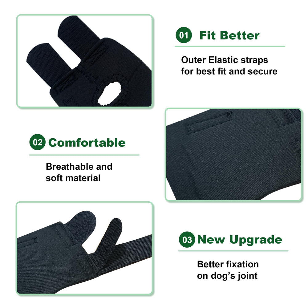 GenetGo attelle patte avant avec fermeture velcro rapide pour un ajustement facile