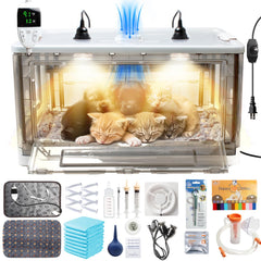 Geniprem incubateur chiots et chatons 85L — vue d'ensemble sécurisée.