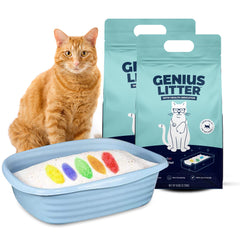 Genius Litter Pack Shark Tank : litiere couleur-change pour surveiller discrètement la sante du chat