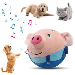 Geojec balle interactif bleu pour chien, stimulation active et distraction durable.