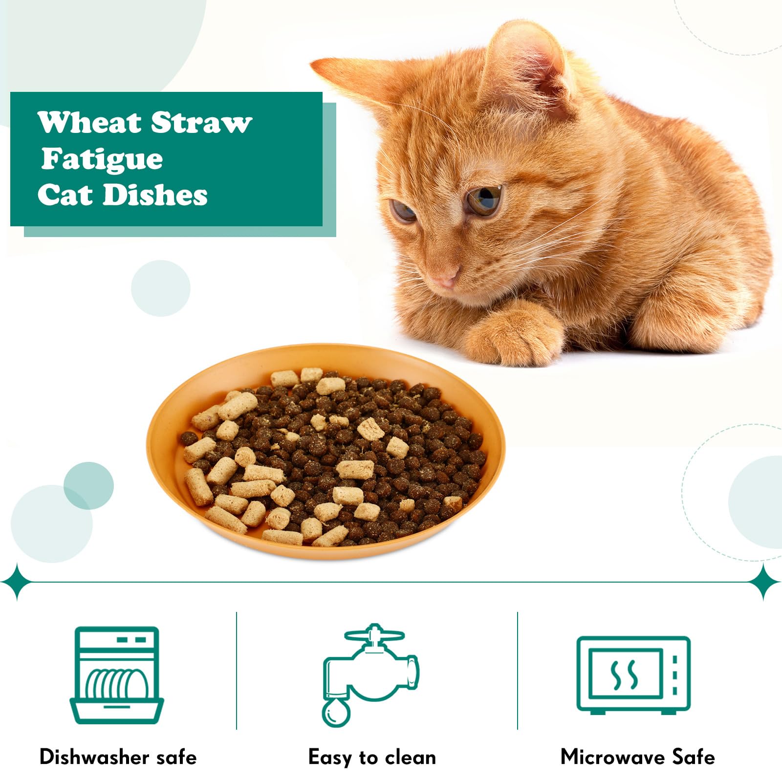 Bol Gerrii profond jaune – pratique pour chats à poils courts.