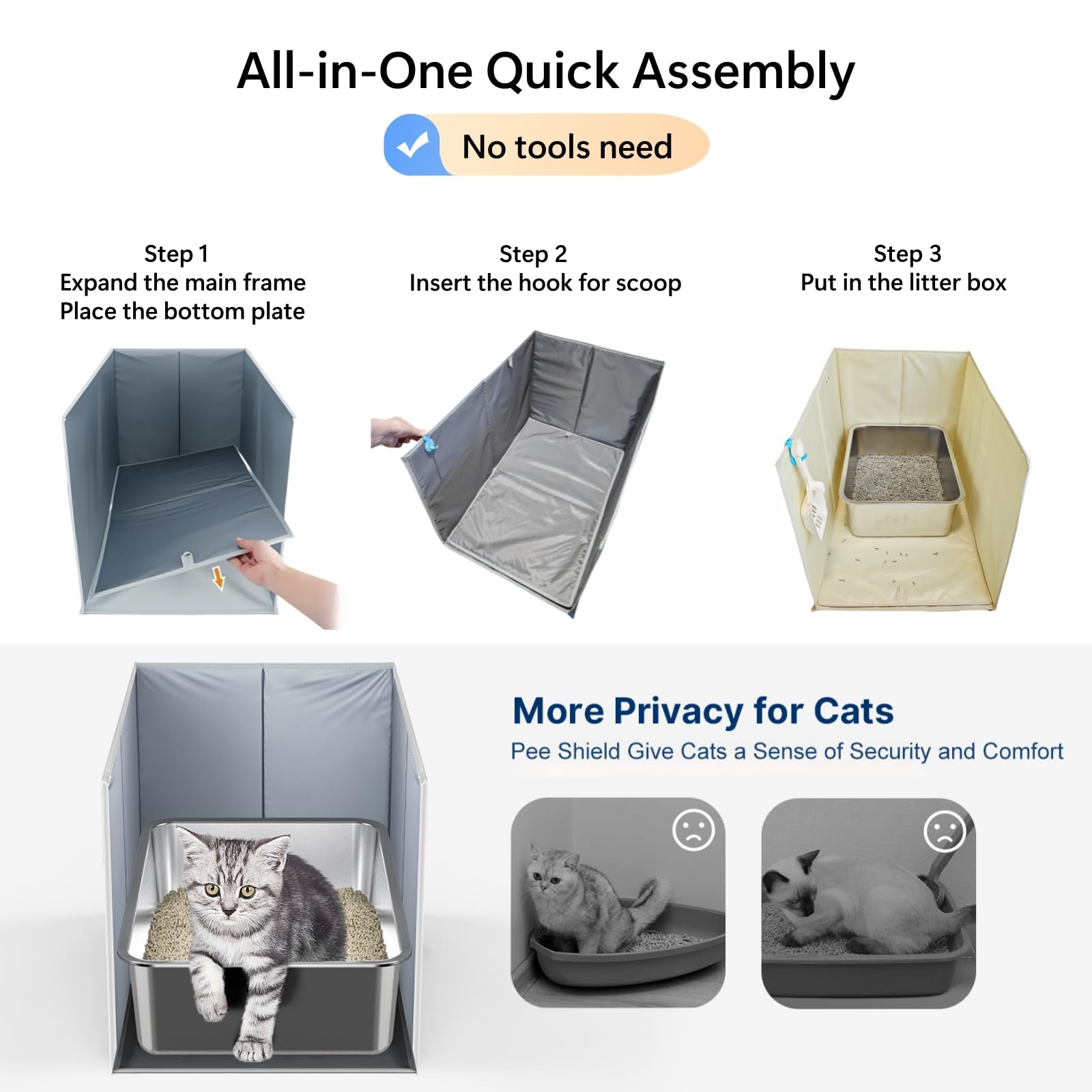 Nettoyage facile Gesomepurrz surfaces oxford et PVC accessibles