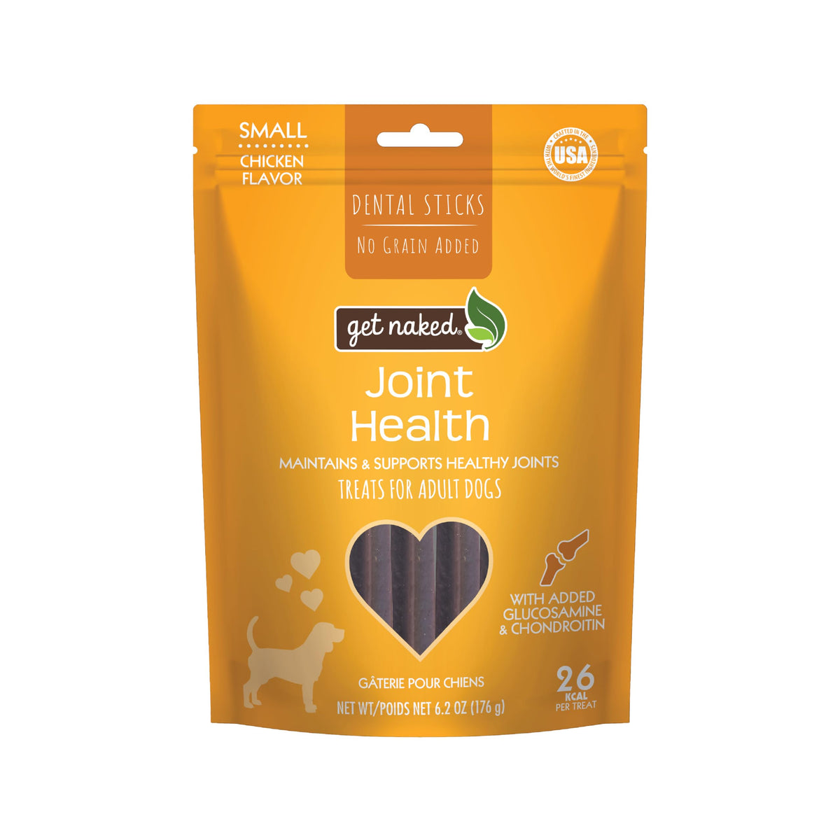 Get Naked Joint Health, batonnet dentaire poulet pour articulations potentielles.