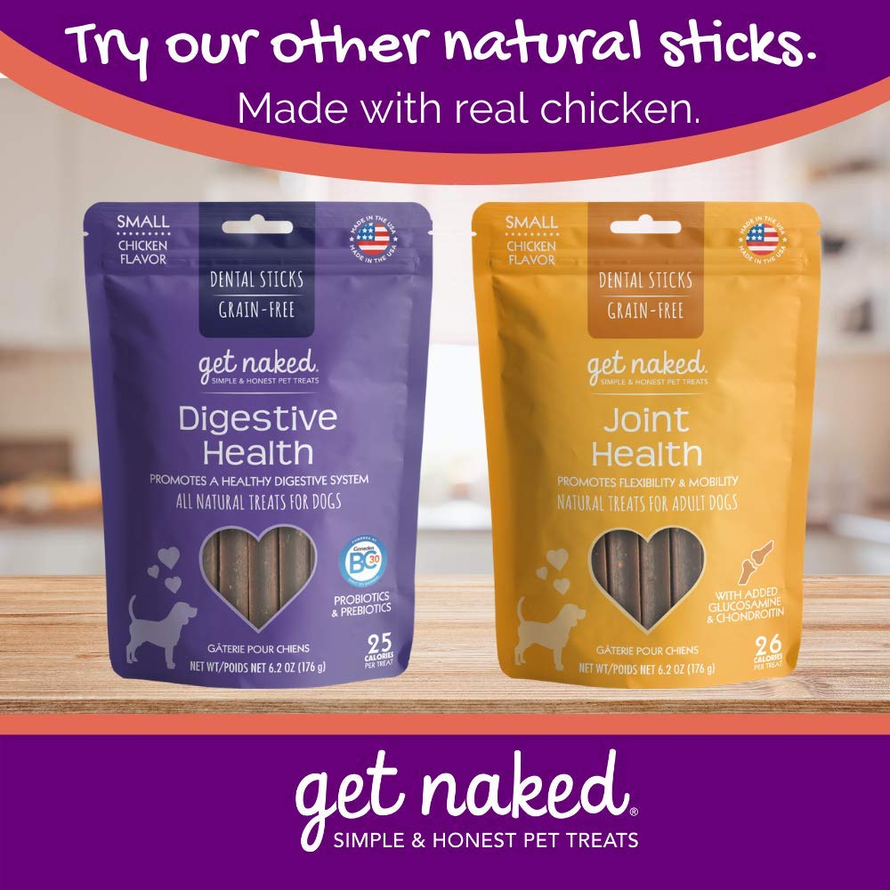 Get Naked aide potentielle à réduire plaque et tartre lors de la mastication.