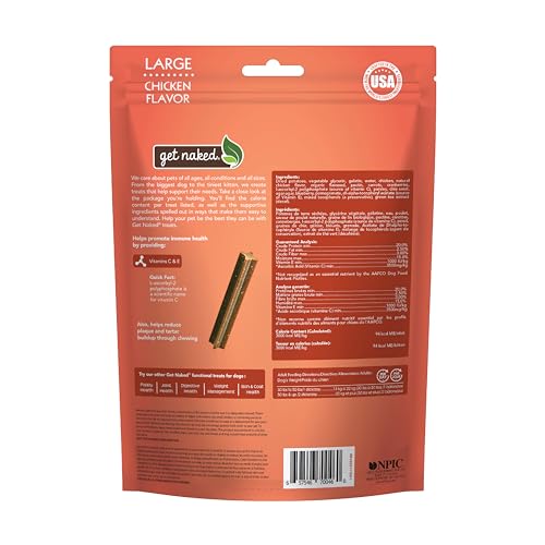Bâtonnets dentaires Get Naked riches en vitamines et oméga pour chien.
