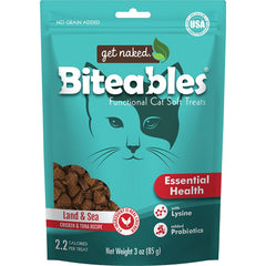 Get Naked Biteables sachet 3oz, friandise naturelle pour chats, pratique au quotidien.