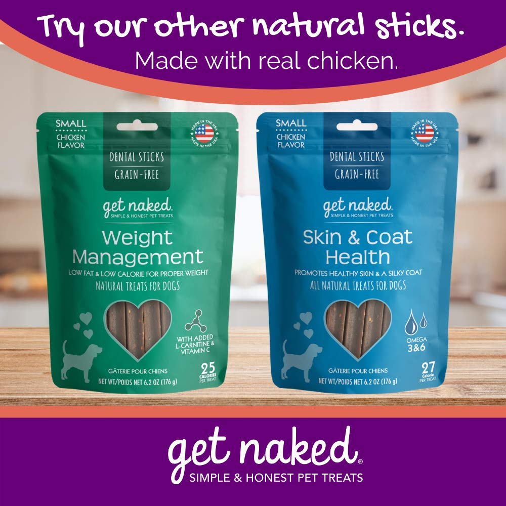 Get Naked sticks riches en oméga‑3 et oméga‑6, peau et pelage.