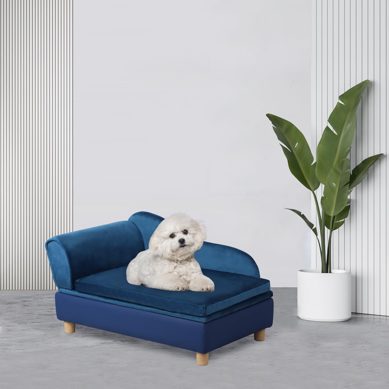 Coussin de 24,6 x 16,7 pouces, Getifun bleu, confort assuré.