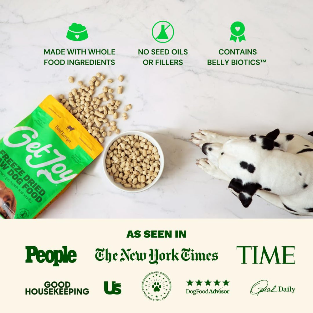 Get Joy alimentation polyvalente, repas complet ou topping sans additifs.
