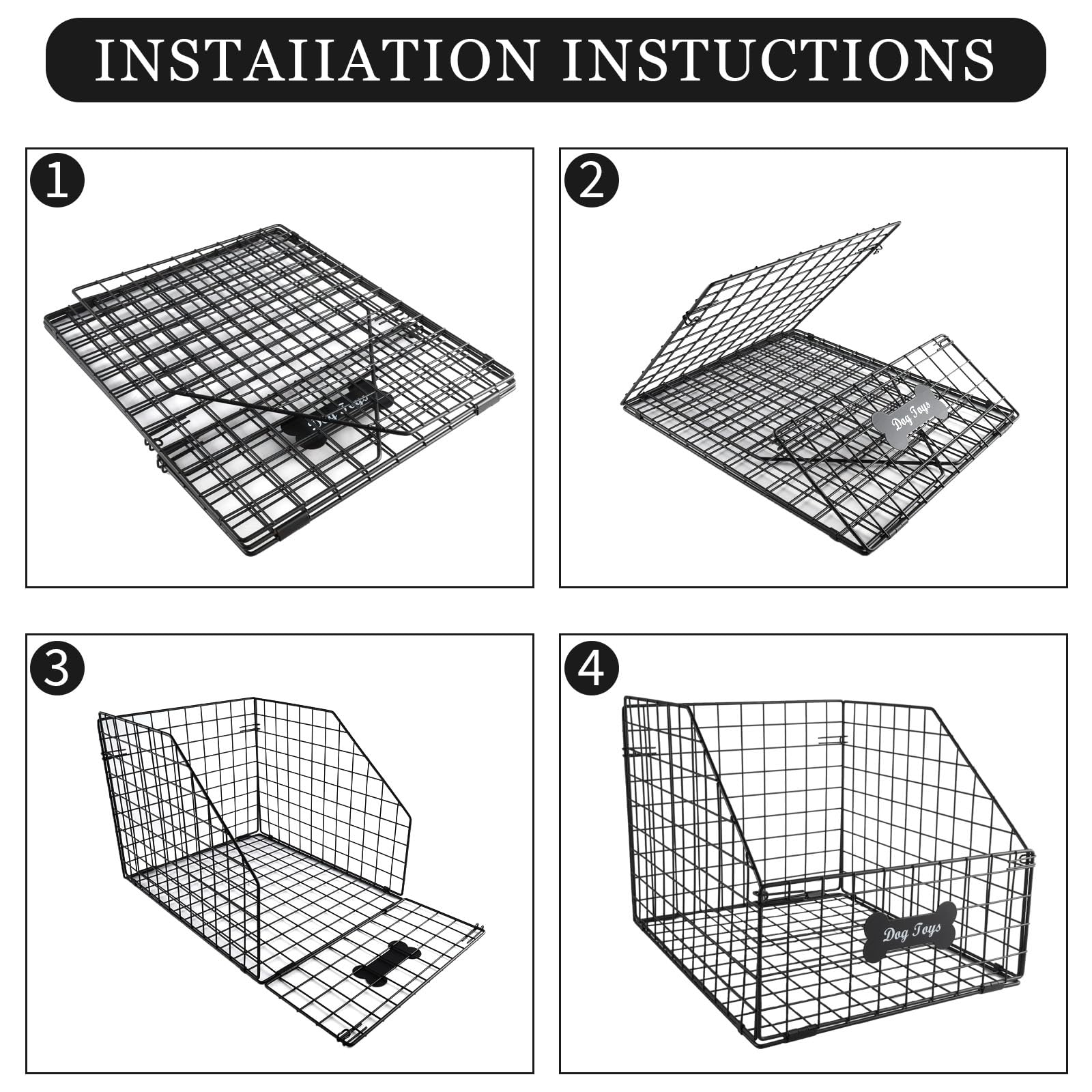 Geyecete Dimensions 32-38-29 cm: capacité adaptée à la plupart des jouets canins.