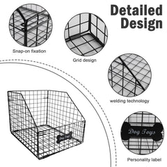 Geyecete Panier-jouets-chien-pliable: solution compacte et facile à ranger.