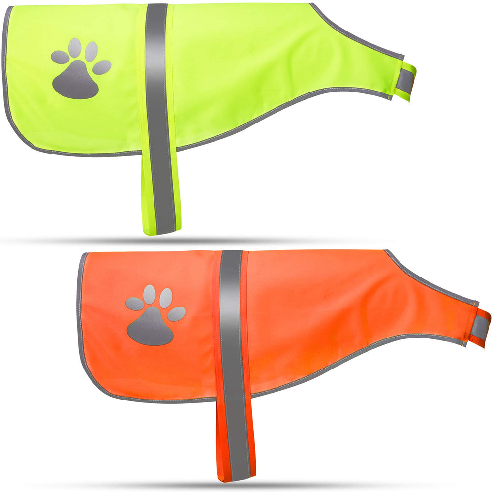 Geyoga gilet réfléchissant chien XL orange fluo, visibilité accrue.