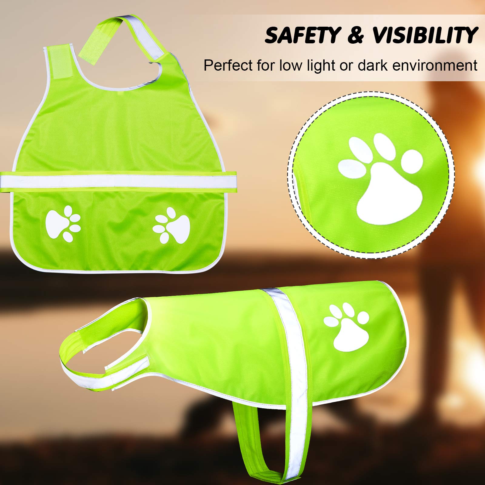 Geyoga veste chien haute visibilité avec bandes réfléchissantes pour meilleure détection.