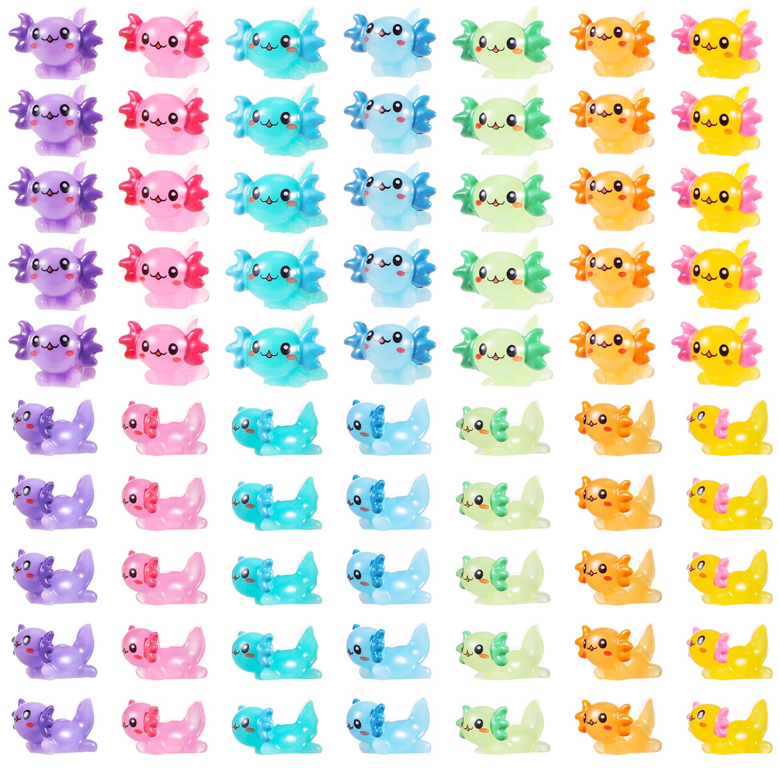 GGSTDDUP axolotl miniature en résine, ensemble 70 pièces pour jardin féerique.