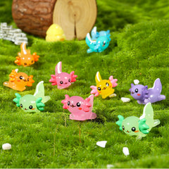 Axolotl en résine GGSTDDUP orange – idée décorative pour gâteau et table festive