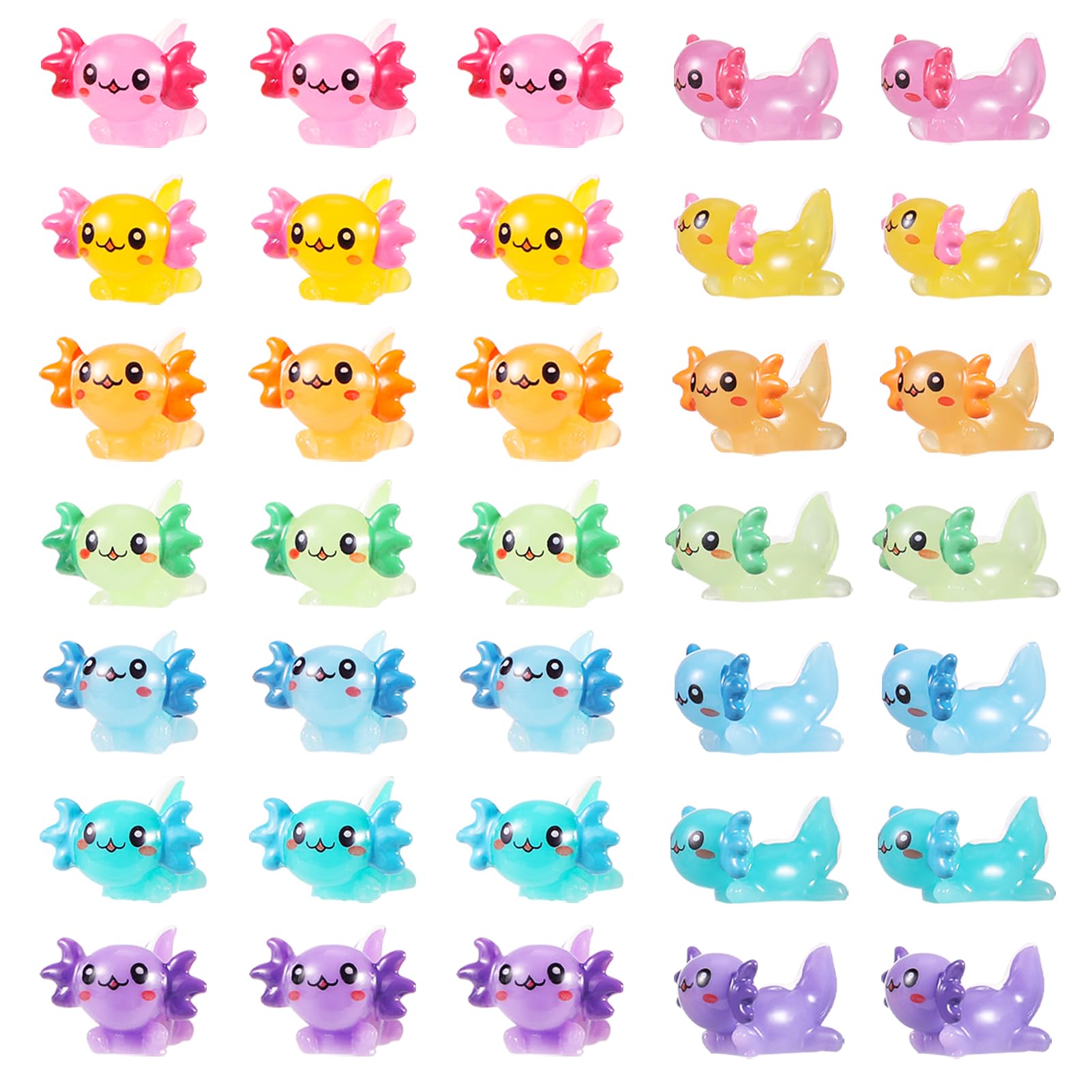 Axolotl en résine vert GGSTDDUP – décor féerique pour jardin miniature et aquarium