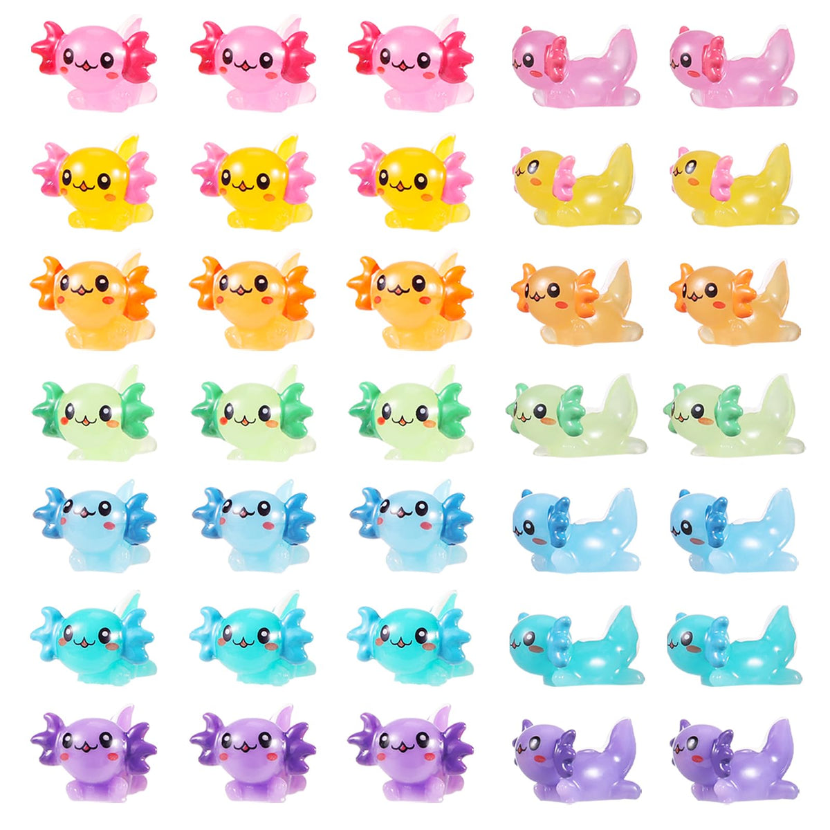 Axolotl en résine vert GGSTDDUP – décor féerique pour jardin miniature et aquarium