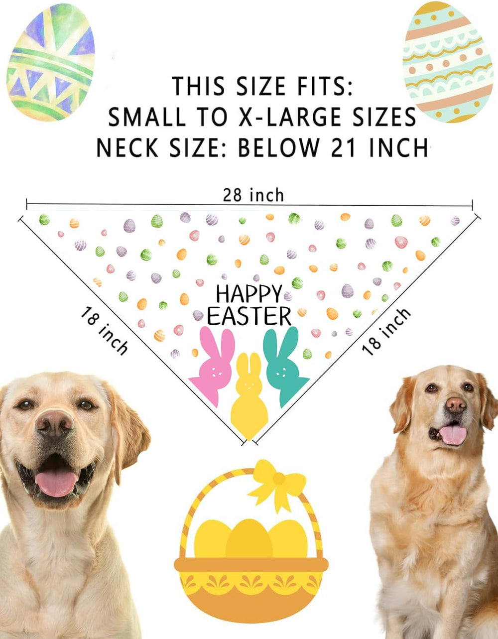 Accessoire GHSJYO Paques pour chien, idéal comme cadeau festif.