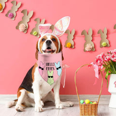 Polyester doux GHSJYO bandana chien couleurs vives pour photos mémorables.