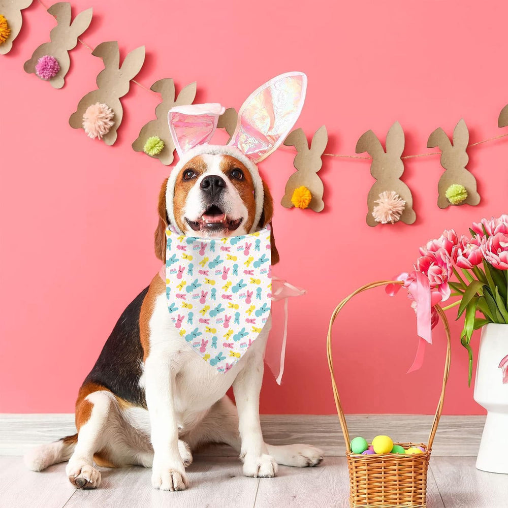 GHSJYO bandanas chien paques face réversible : style ludique et durable