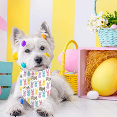 GHSJYO bandanas chiens paques motifs colorés : dos réversible pour varier le style
